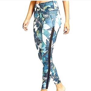 Athleta Blue Floral Women's Leggings